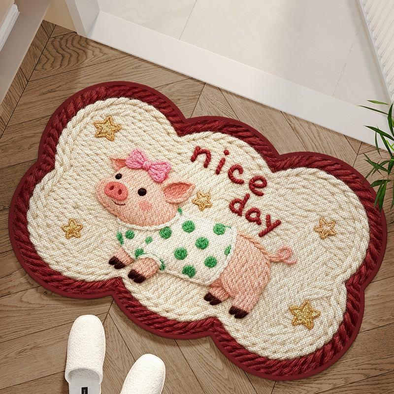 Cartoon Shaped Bath Mat Quick Dry Non Slip Bathroom Door Rug Home