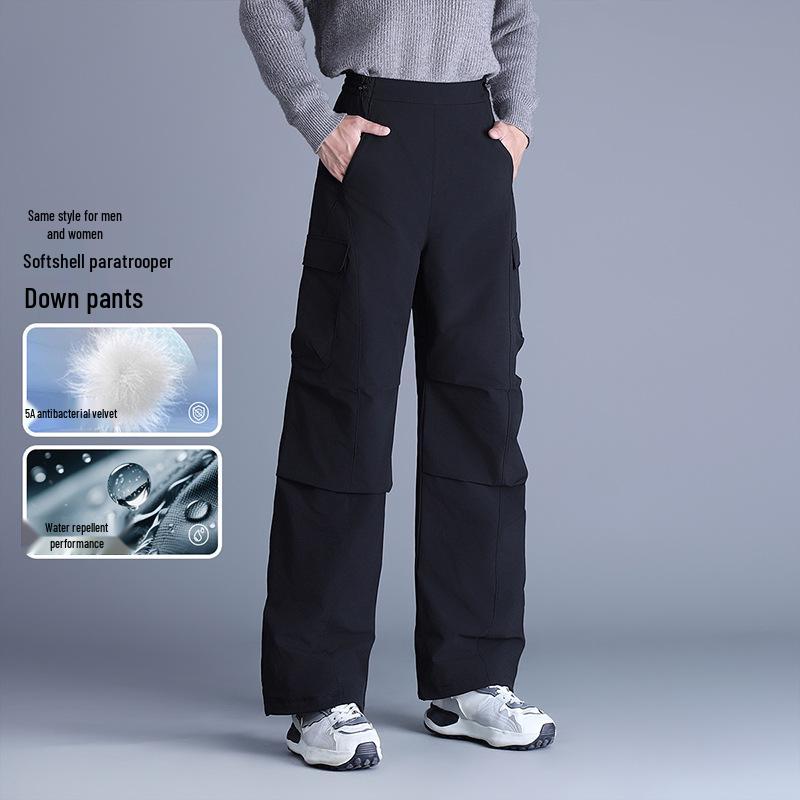 

Women s Wide-Leg Winter Pants - Loose, Thickened, 90% Duck Down for Warmth 2XL