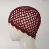 Gehäkelte Mütze Perlenfransen Retro Beanie Mütze Lässige Gestrickte Pullovermützen Reisen