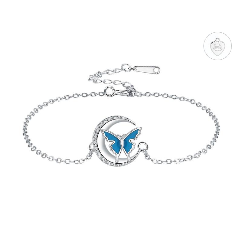 barbie Bracelet [Original Design] Moon Butterfly, Cold Temperament, High-end, Niche and Versatile, Ins Style, High-looking, Romantic ZJYSL-HJ-014