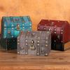 Wood Jewelry Chest With Metal Lock For Jewelry Storage And Rustics Home Decoration Accent