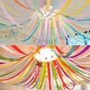 Colorful Party Streamers Set Paper Hanging Decorations Festive Rainbow Streamers  Home Celebration