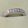 Wedding Ring Full Band Rhinestone Finger Inlaid Exquisite Women Accessory Jewelry
