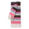 Mohair Winter Cashmere Scarves Plush Long Shawl Classic Stripe Wool Scarf  Autumn Winter