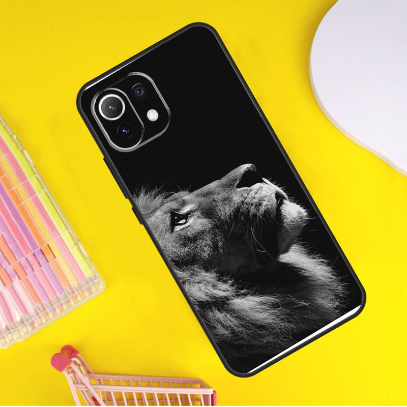 King Of The Jungle Lion Cover For Xiaomi 14 13 Ultra 11T 12T 13T 14T Pro POCO X7 Pro X3 X5 F3 F5 F6 M6 X6 Pro Case