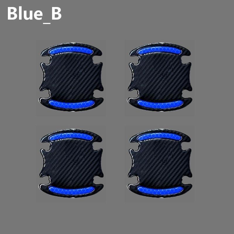 4PCS Car Door Reflective 3D Universal Decal Tape Open Stickers Warning Mark Night Driving Safety Lighting Luminous Decor Auto Door Stickers