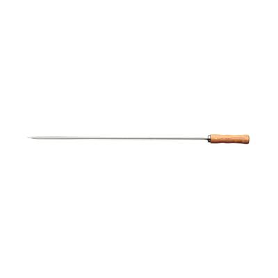 Wooden Handle BBQ Skewer Single 75cm for Vegetables and Small Meat Made In Brazil TRAMONTINA (for Churrasco) Pieces, 26417/075
