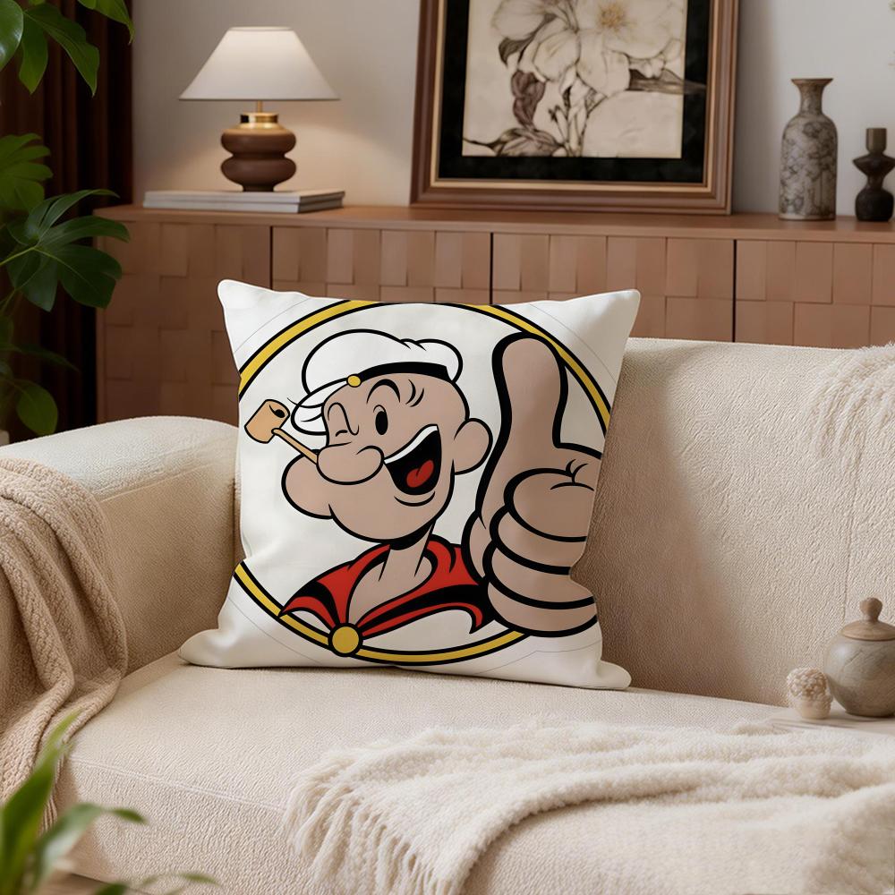 Classic Popeye the Sailor Cushion Cover Cushion Cover Set 4Pcs 50x50 45x45 40x40 Pillowcase Decorative Sofa Home Decor