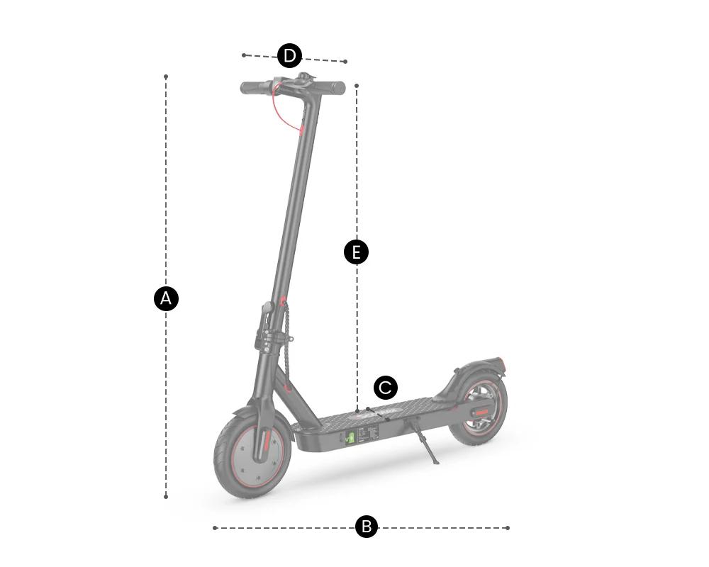 iScooter i8 Foldable Electric Scooter - 350W, 12 Miles Range, 18MPH, 8.5" Pneumatic Tires, Dual Brake, Smart Display for Urban Commute