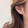 Eenvoudige Legering Lange Vleugel Stud Temperament Veer Oorbellen Zilveren Vleugels Vorm Elf Oor Manchet Oorbellen Sieraden Accessoires Cadeaus