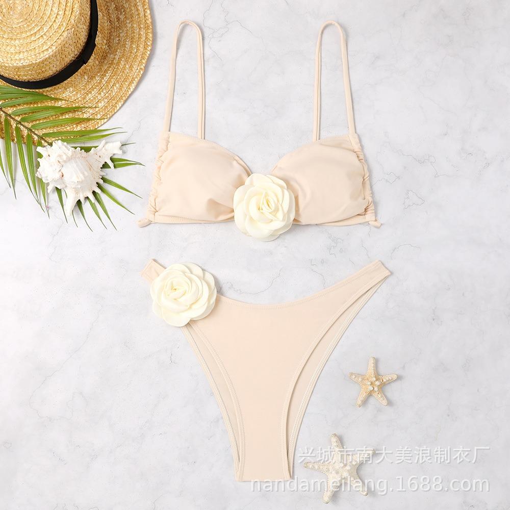 European and American Sexy 3D One-piece Bikini Swimsuit Women's One-piece Swimwear