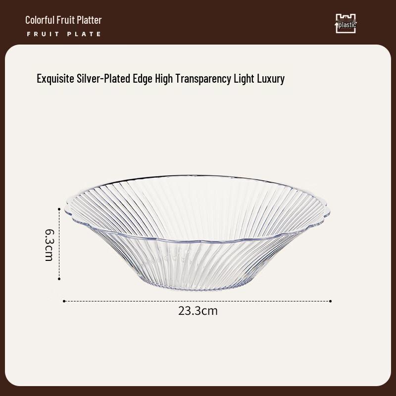 Light Luxury Plastic Fruit/Snack Tray