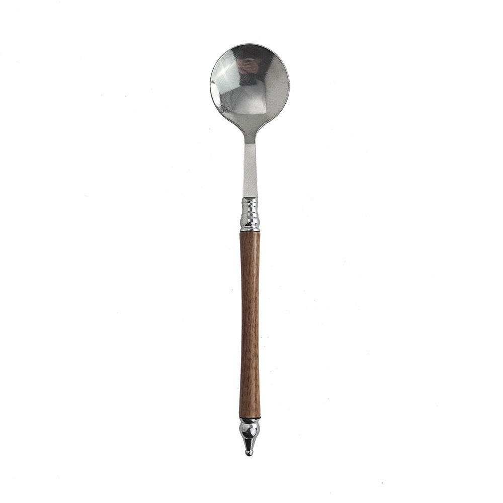 

Imitation Rosewood Stainless Steel Long Handle Soup Ladle