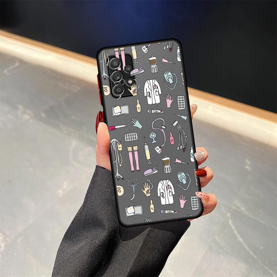Cool Nurse Medicine Case for Samsung Galaxy A14 A23 A53 A52S A72 A16 A15 A56 A55 A34 A36 A54 A35 A17 A52 A73 A33 Phone Cover