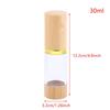 Travel Size Airless Pump Bottles Bamboo Plastic Refillable 30ml 50ml Leakproof Cosmetic Containers for Skincare
