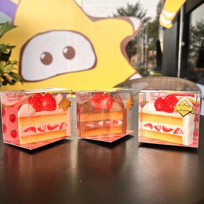 Strawberry Cake Squeeze Toy Soft Slow Rebound Simulated Food Toy Portable Stress Relief Pinch And Squeeze Relaxation Toy