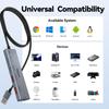 10Gbps USB Hub Both 5 TSUPY USB Gen 2 Hub 120cm Extension Cable Port Expansion Aluminum USB Expansion and Slim Compact Compatible with Hub New Type-C