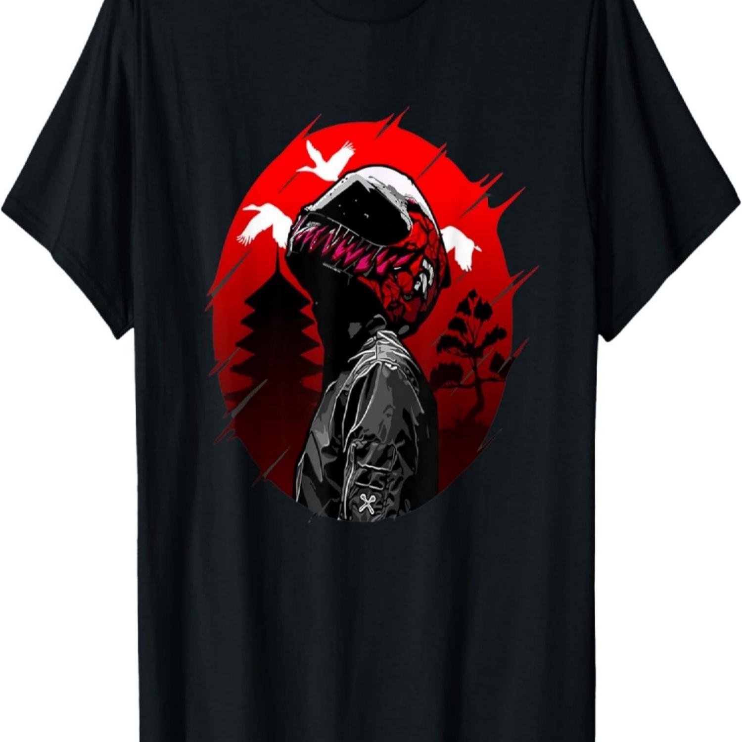 

Red Sun Art Motorcycle Helmet Japan Cherry Blossom T-Shirt S чёрный