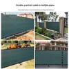 Dark Green Encrypted Sunshade Net: Thickened Anti-Peeping Shade for Balconies and Garden Fences