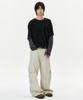 DEEP SENSE Slit Cargo Curved Pants - Beige