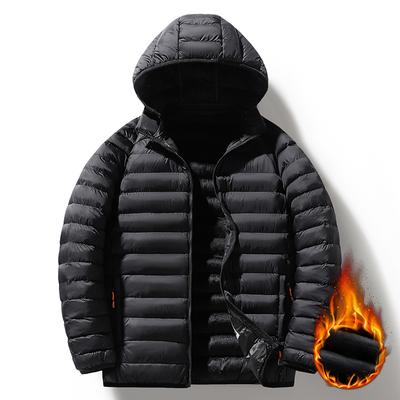 Cotton Coat Men's Velvet Winter Coat Slim Fit Plus Velvet Cotton Jacket Warm Multi-color Down Cotton Coat