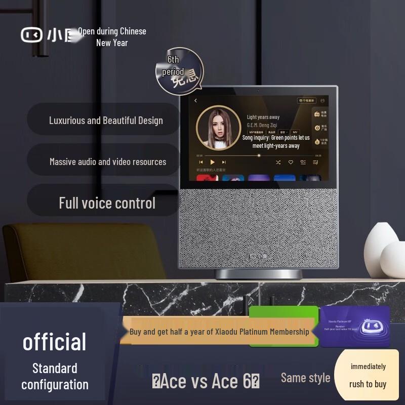 Xiaodu Smart Display X10 AI Voice Assistant CN plug (adapter included)