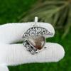 Pear Elestial Quartz Stone 925 Silver Artisan Wife Elegant Ethnic Boho Pendant