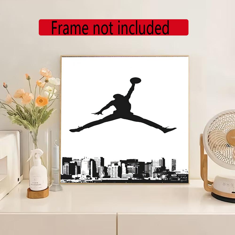 Jordan Diamond Painting Round Diamond Mosaic Rhinestones Diamond Embroidery Craft Kit Wall Decor Without Frame