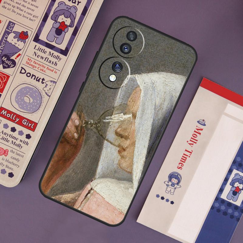 Johannes Vermeer Case For Honor Magic 7 Lite 5 6 Pro Honor 200 Pro 50 70 90 X9b X9a X8b X8a X8 X9 X9c Cover