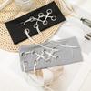 Hibiscus Butterfly Orchid Knitted Hairband Hollow Out Rhinestone Chain Headscarf  Men