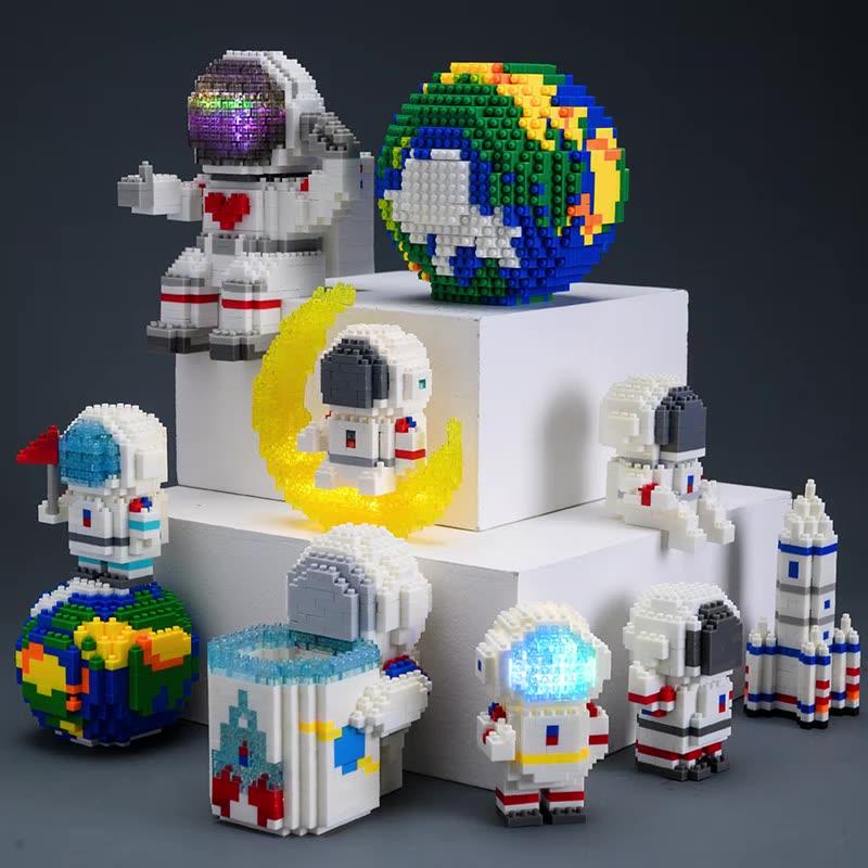 Mini Micro Rocket Building Blocks Space Moon Satellite Astronaut Diamond Bricks Constructor Toys Designed For Children Gifts Stylish Appearance