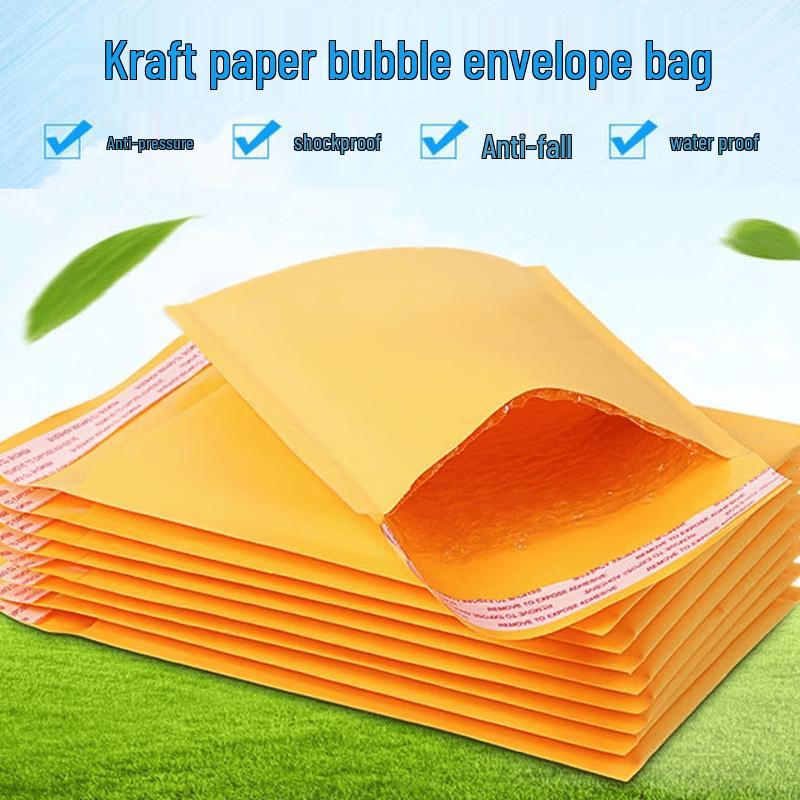 JNL Yellow Kraft Paper Bubble Mailer