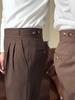 Ruishen Clothing Italian-Style Gurkha High-Waist Straight-Leg Casual Suit Pants