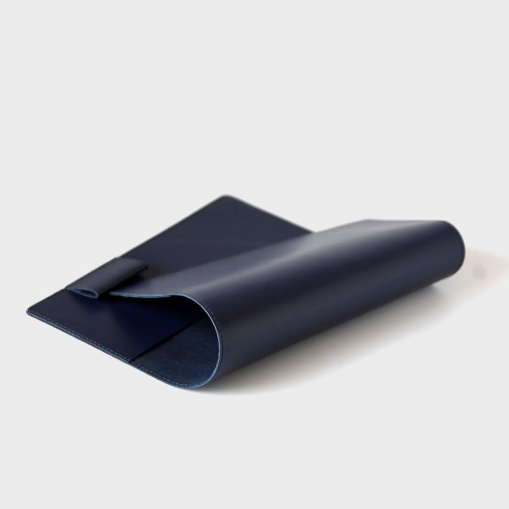 A5 Size Planner Cover with Pen Hobonichi Techo Cousin Size Compatible Not Holder, (Planner Included) (Navy)