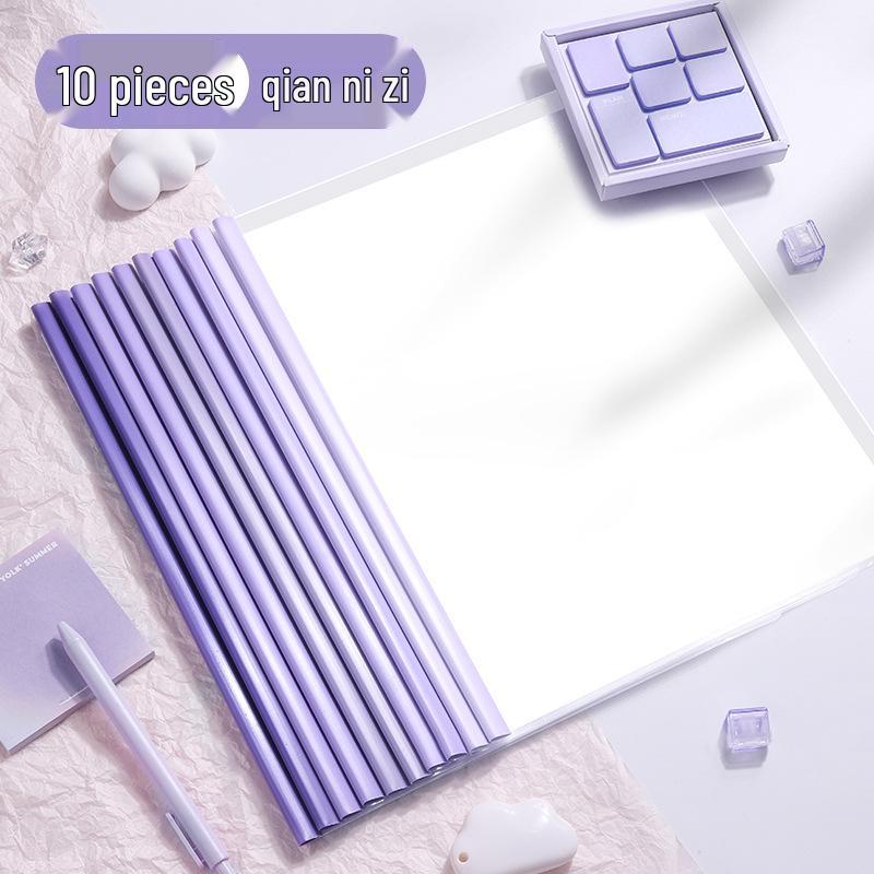 Gradient Water Drop A4 Transparent Pull-Rod Clip Folder - Thickened Document & Resume Organizer