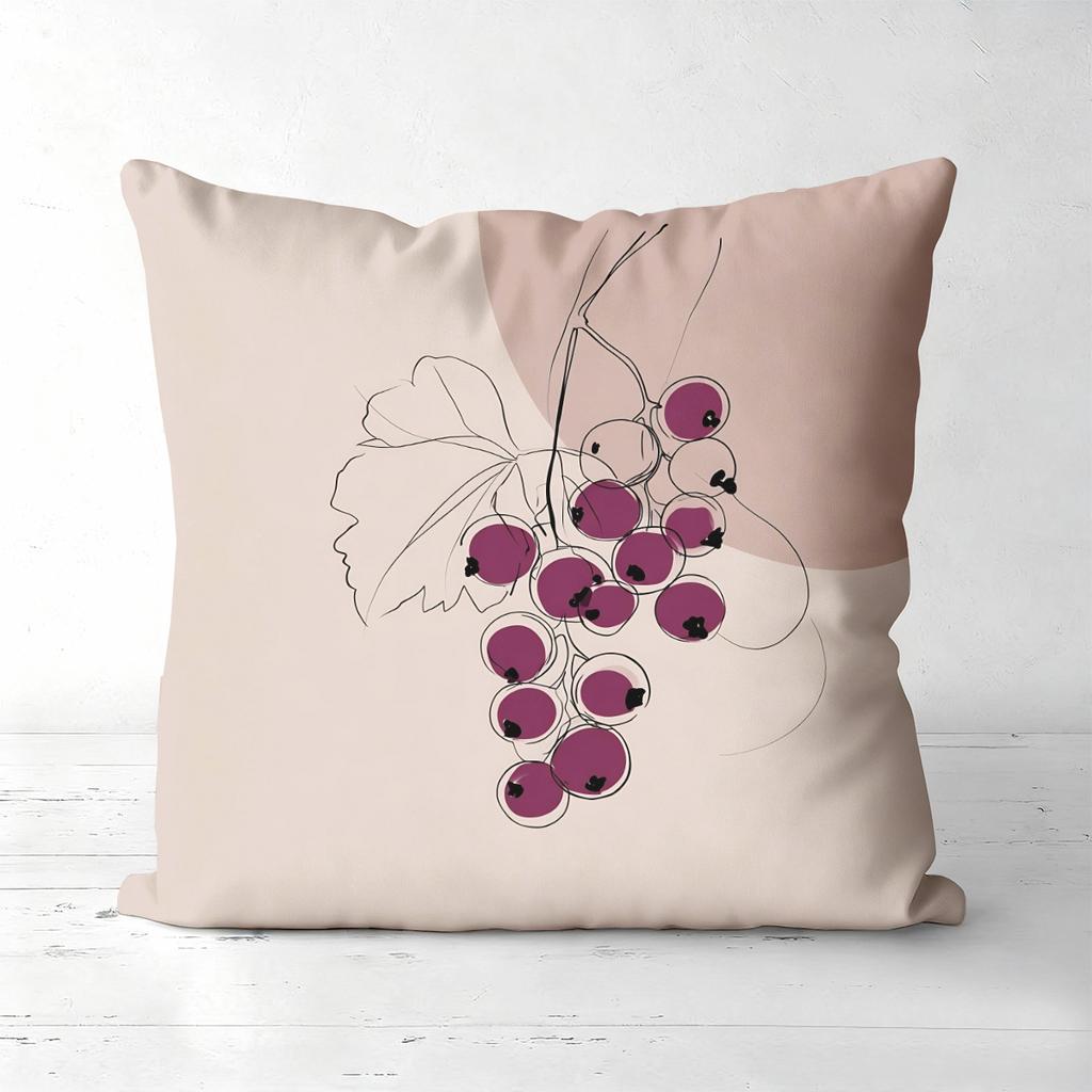Floral Grape Pillow Set For Cozy Home Decor Polyester pillowcase, sofa decorative cushion cov Headboard Pillow
