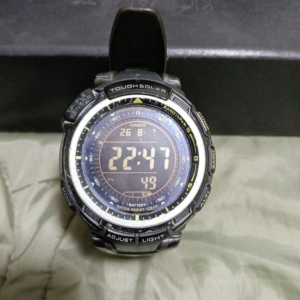 Used CASIO PRO TREK Triple Sensor Tough Solar PRG-110CJ