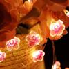 Waterproof Cherry Blossom Fairy Lights 20/10LEDS 1M/2M LED String Lights Battery Powered Decorations Pink Flower String Lamps