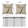 Clarinet Instrument Square Pillowcase Polyester Linen Velvet Pattern Zip Decor Pillow Case Bed Cushion Cover 18"