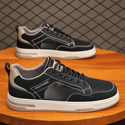 Men's Leather Shoes Men's Casual Shoes Thick Bottom Wear-resistant Comfortable Anti Slip Walking Male Sneaker Social Shoes Male