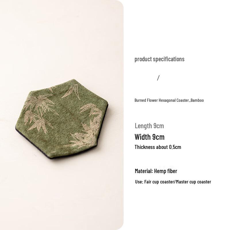 Zen Tie-Dye Hexagonal Fabric Coaster