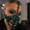 Handmade Crystal Half Face Jewelry Cosplay Party Props Girl Birthday Gift