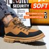Fashion Waterproof Men Safety Work Boots Steel Toe Anti Smashing Sneakers High Temperature Resistant Welding Shoes