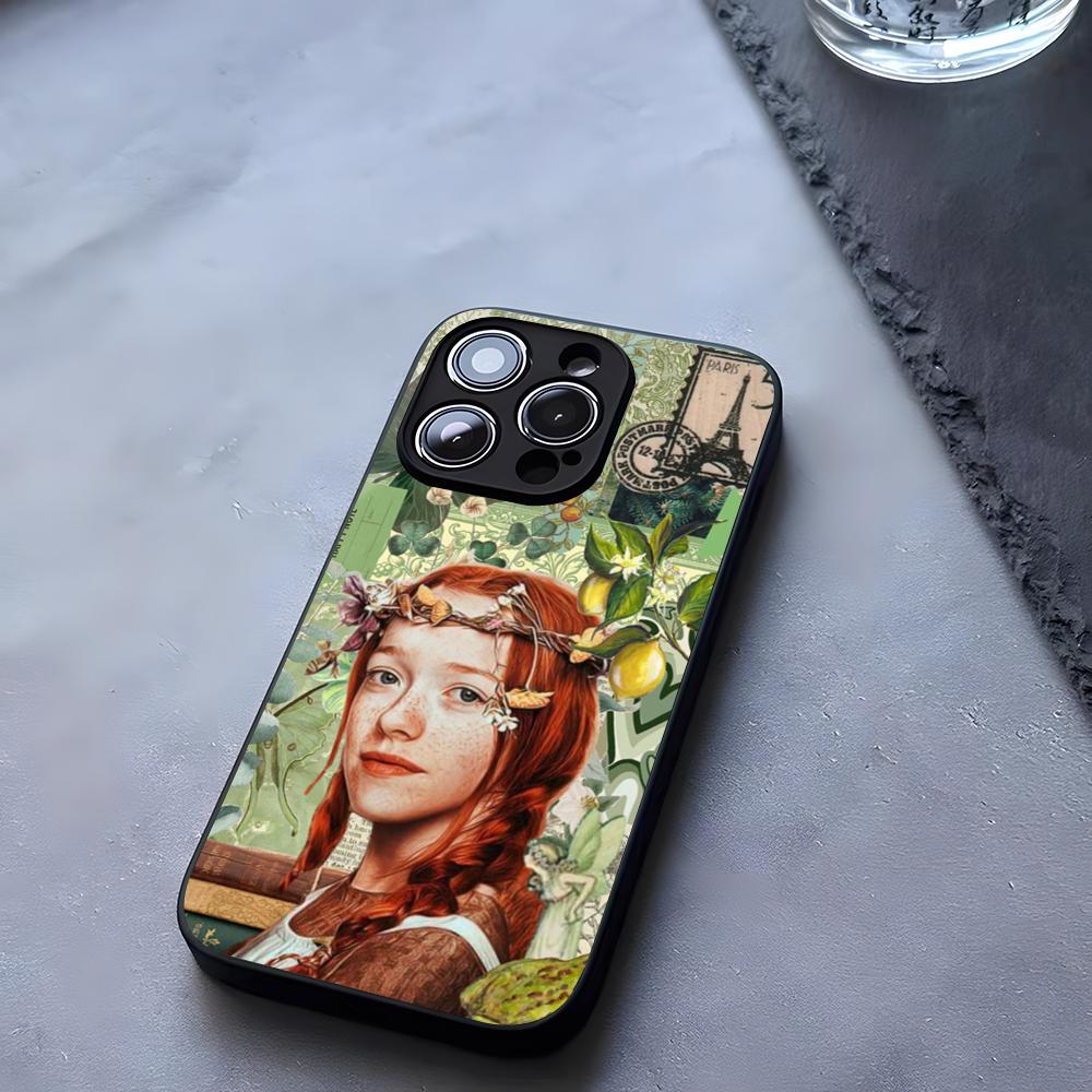 

Cartoon Anne Of Green Gables Phone Case Tempered Glass For IPhone 17 13 14 16 12 15 11 Pro Max Plus Mini X XR SE2020 Coque iPhone17