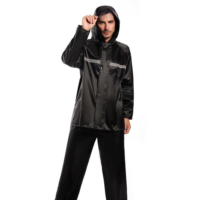 

Новый двухцветный штормоустойчивый плащ-дождевик из ткани Оксфорд 300D с высокой видимостью для улицы 2XL