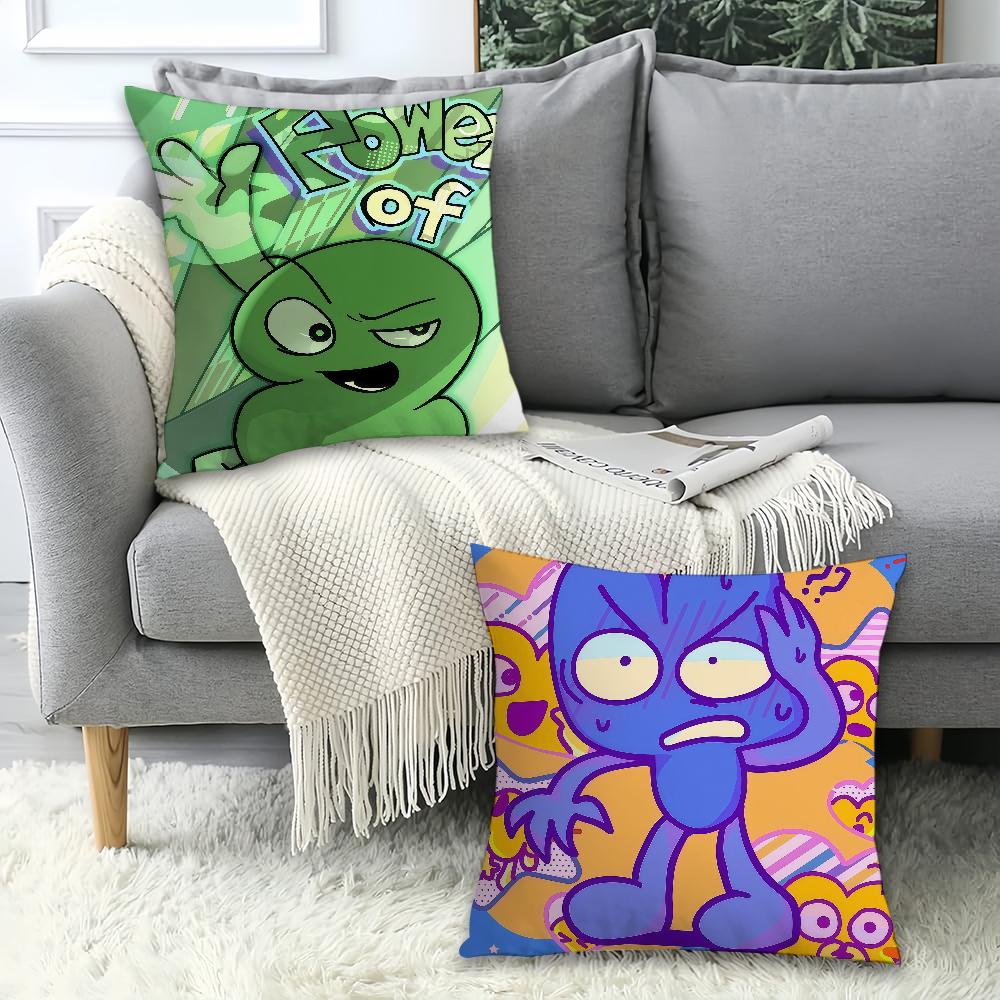 Cartoon Cute B-Bfdi Pillow Case Office Cushions Suitable For Sofa Car Bedroom Decorative Cushion Cover