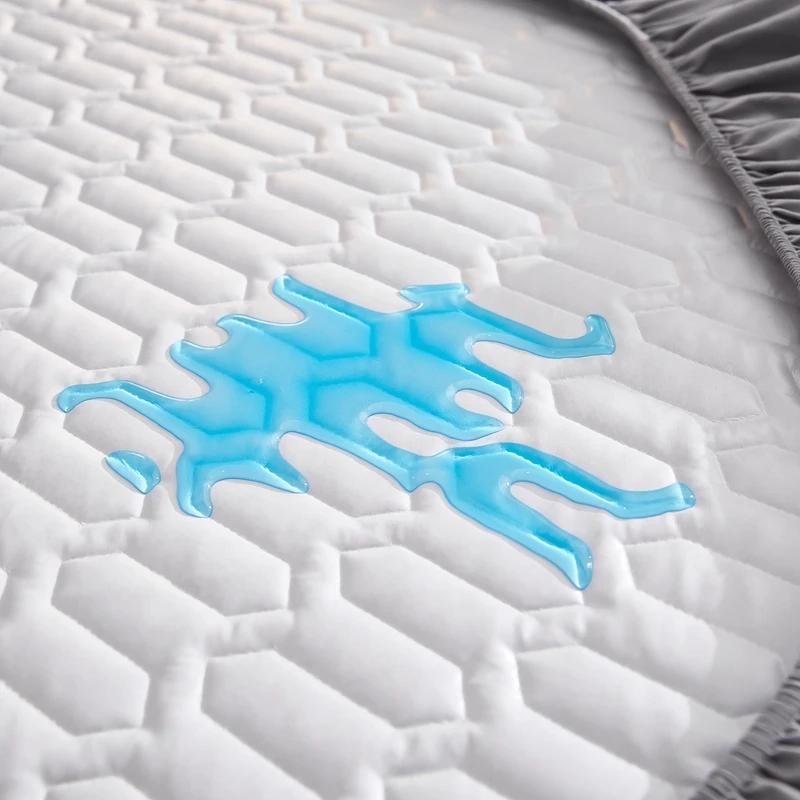 100 % wasserdichter Matratzenbezug, verdickter Bettüberzug, Spannbetttuch, rutschfester Bettlaken-Schutzbezug (Kein Kissenbezug)