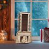Christmas Wooden Advent Calendar 24 Days Decorative Tabletop Centerpiece Holiday Decoration for