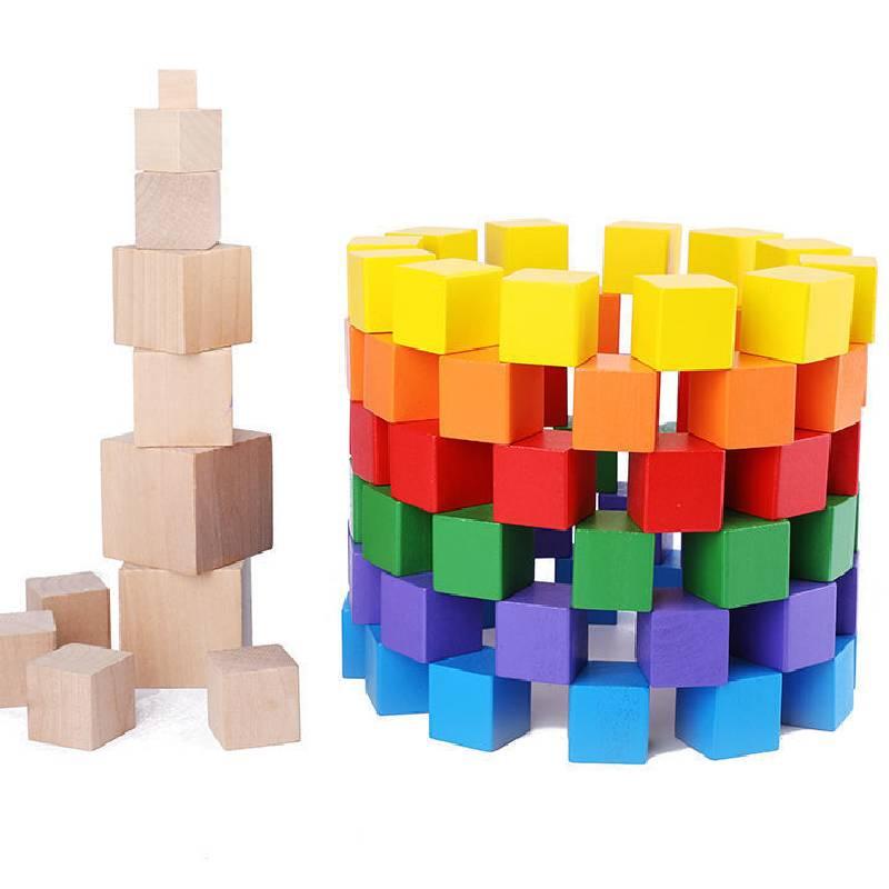 Hochwertige Holzwürfel Mathespielzeug für Kinder