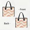 Boho Wave Pattern Tote Bag Large Capacity Daily Casual Women Shoulder Bag